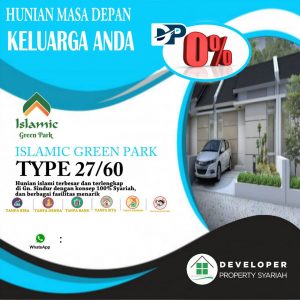 Rumah Tanpa DP di Bogor Islamic Green Park Gunung Sindur