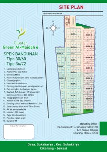 Perumahan Syariah Tanpa DP Cluster Green Al Maidah 6 Cikarang