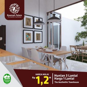 Rumah 3 Lantai Roemah Palm Jakarta Timur