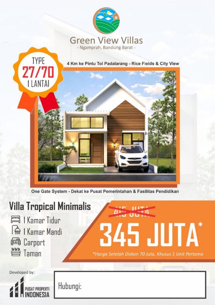 Green View Villas Jual Rumah di Ngamprah Bandung Barat