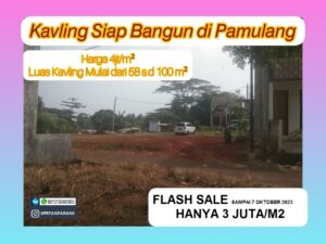 Jual Kavling Tanah Pamulang Tangsel Kemuning Village 3jt/m2