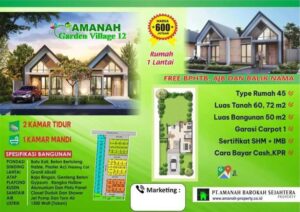 Perumahan Syariah Pocis AMANAH GARDEN VILAGE 12